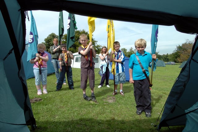 Scouts, cubs and beavers from the Wakefield, Pontefract and Castleford area  at the Scouting Sunrise Camp at Nostell Priory, to celebrate 100 years of scouting.