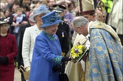 The Queen and the Duke of Edinburgh were in Wakefield to attend the Royal Maundy Service at Wakefield Cathedral.