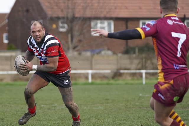 Jason Crookes scored two tries for Normanton Knights against Clock Face Miners.