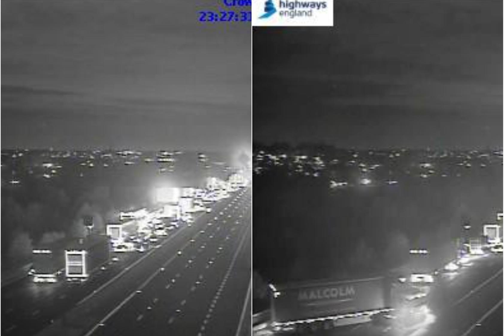 M1 Wakefield crash: Car driving the wrong way down the motorway crashes ...