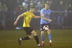 James Walshaw scored the only goal of Ossett United’s last home game of the season.