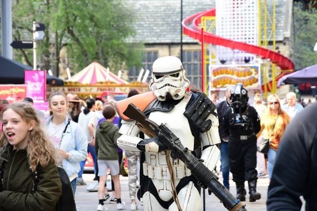 Stormtroopers guarded the centre.