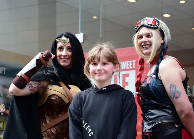 A visit from Wonder Woman.