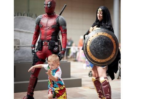 Speedy superhero in the making.