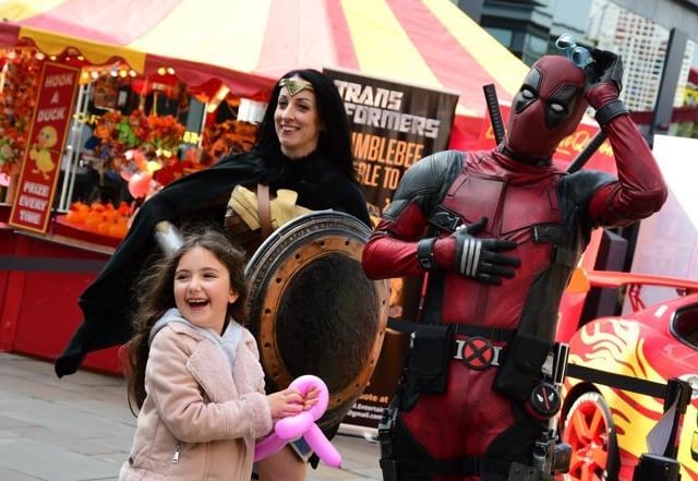 Deadpool popped by to bring a few laughs.