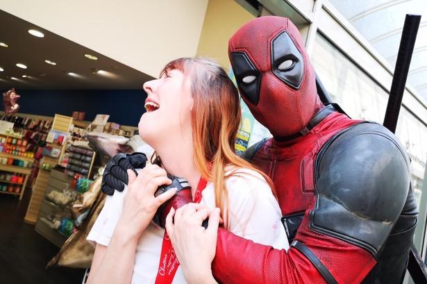 Deadpool showing no mercy.