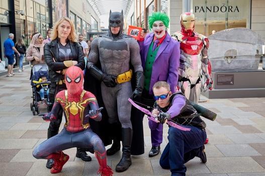 Heroes and villans together.
