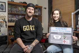 Laura Robson  and Danny Tymon, from Wakefield studio Tattoo Journey are holding a charity event for Prince of Wales Hospice