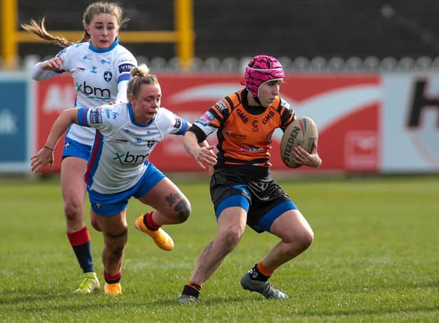 Castleford Tigers Women in action this season against Wakefield Trinity Ladies. Picture: Simon Hall