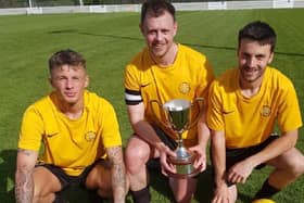 Goal scorers in Nostell Miners Welfare's shock 5-2 Premiership One League Cup victory over Fryston AFC: (left to right) Billy Mole (two), Darren Ruston and Dillon Connelly (two).