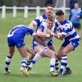 Action from Lock Lane's game at Siddal. Picture: Bruce Fitzgerald