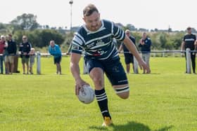 Jake Perkins scored a try and kicked two goals for Featherstone Lions against Milford. Picture: Jonathan Buck