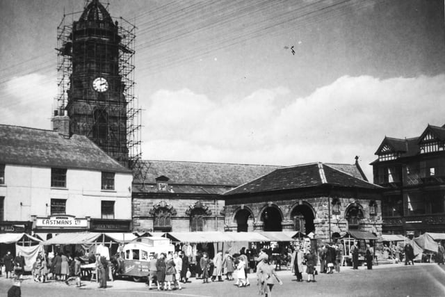 St Giles Parish Church, Market Place, 1947.