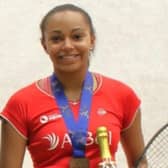 Pontefract squash player Asia Harris has had a busy spell trying to climb the world rankings.
