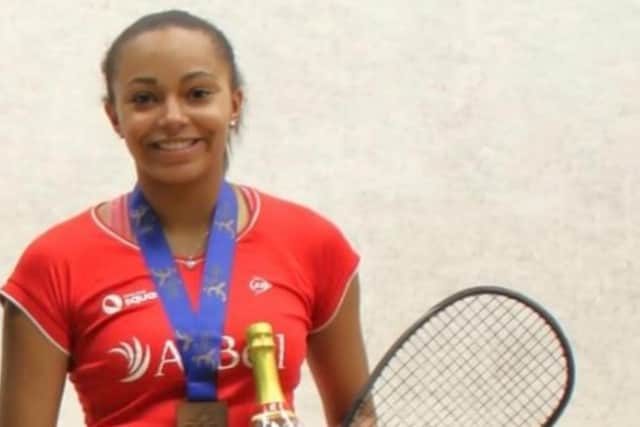 Pontefract squash player Asia Harris has had a busy spell trying to climb the world rankings.