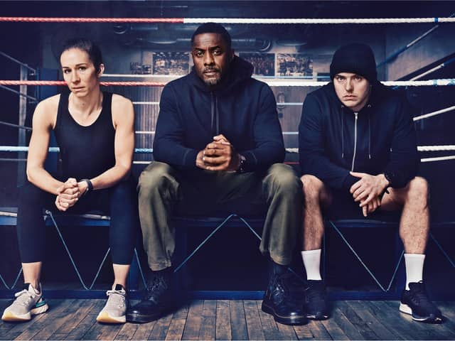 Rachel Bower, left, is currently starring in the new BBC Two series Idris Elba's Fight School. Picture: BBC/Worker Bee/Alexander Piper
