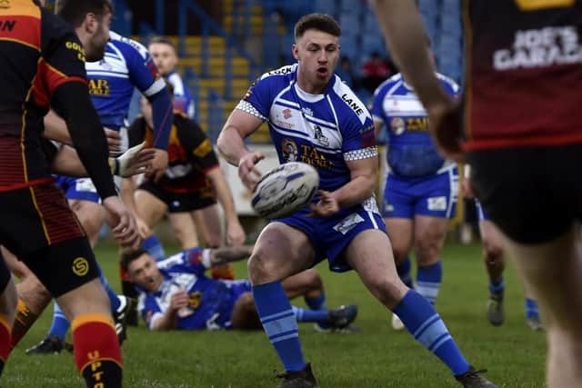 Danny Sowerby scored two tries for Lock Lane against Pilkington Recs.