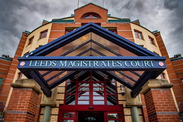 He pleaded guilty at Leeds Magistrates Corut earlier this year.