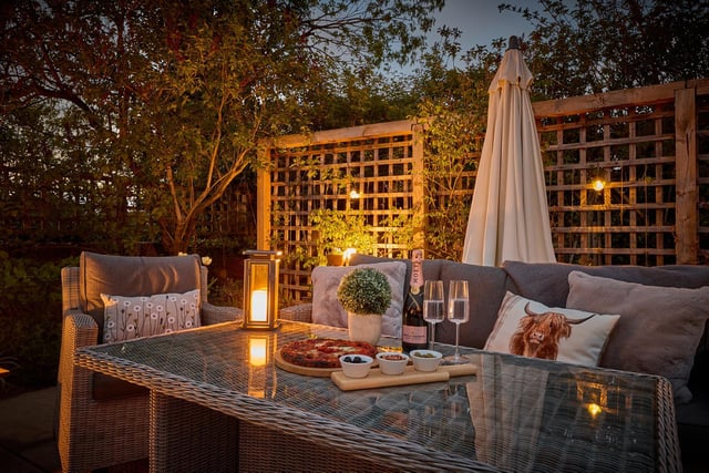 The garden lends itself to al fresco dining, or time spent outside with family and friends.