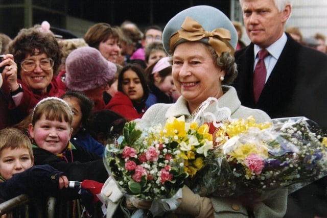 The Queen in Wakefield, 1992.