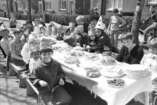 A street party in Eastmoor in 1985.