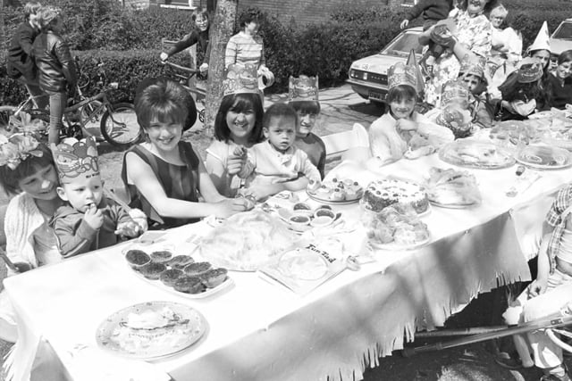 Street party in Eastmoor in 1985.