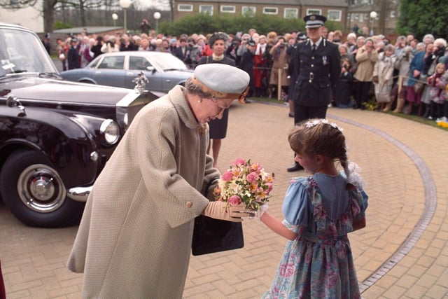 The Queen's visit to Wakefield in 1992.