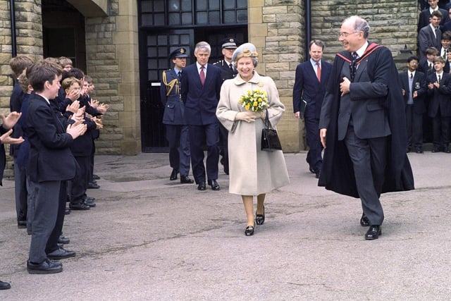 The Queen's visit to Wakefield 1992.