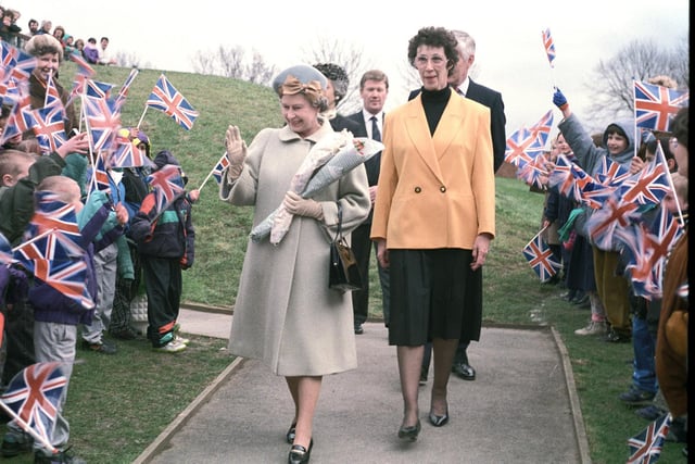 The Queen's visit to Wakefield in 1992.