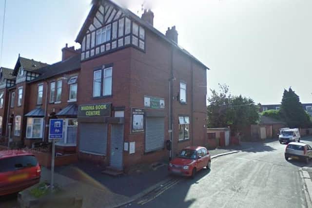 The offences took place at the Madina Book Centre, Pinderfields Road, Wakefield, which is now closed (Photo: Google)