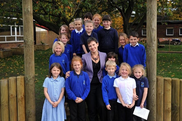 Wakefield's Lawefield Primary J&I School celebrating 100 years with local MP Mary Creagh.