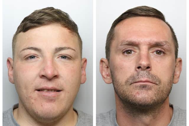 Hunter-Smith (left) and Morton have been handed jail sentences.
