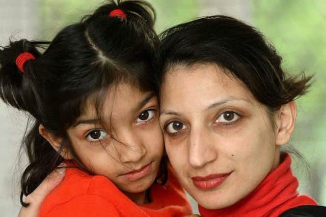 Shabnam Nazir and her daughter Amelia.