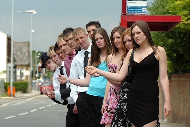 Students had problems with the limo they booked to take them to their school prom. Mark Leasley, Adam Kirk, Lee Thewlis, Josh Griffin, Allister McMaster, Ryan Farrar, Joe McGinley, Hanni Kaye, Jess Harrison, Chloe Padgett, Sarah Massey