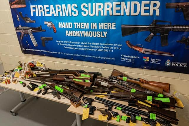 A total of 58 items were surrendered during the 18-day period. This included several shotguns and rifles, hand guns and quantities of ammunition.