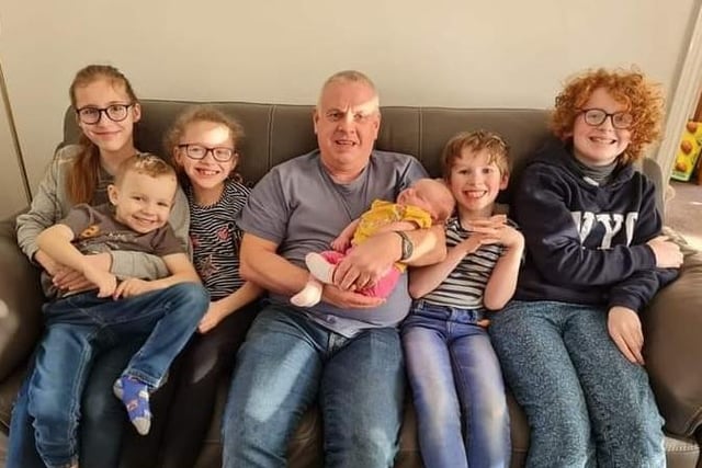 Lottie Clayforth-Doyle: "My fantastic Dad Nigel Clayforth and all his grandkids Best Dad & Grandad ever! Be lost without him!"