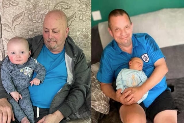 Stêph Campsall said: "My step dad on the left and my dad on the right, both mean everything to me, helping me fetch my little boy up and I cannot thank them both for everything they do for me and Oakley."