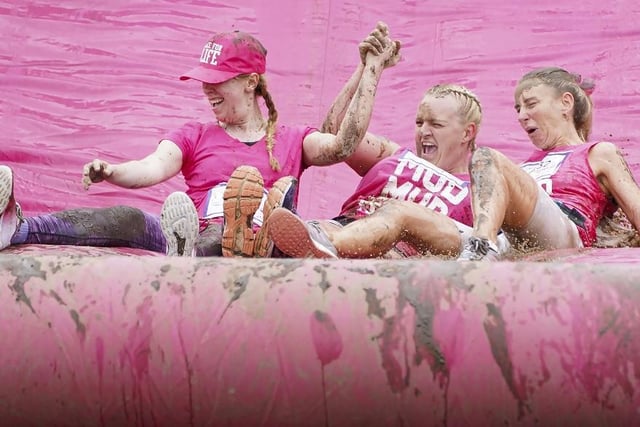 Climb, crawl and slide your way to beating cancer.