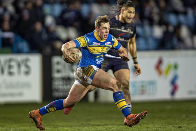 Jack Broadbent played against Featherstone Rovers in a pre-season game, but will now play for them in the Championship after joining for the rest of the season from Leeds Rhinos.