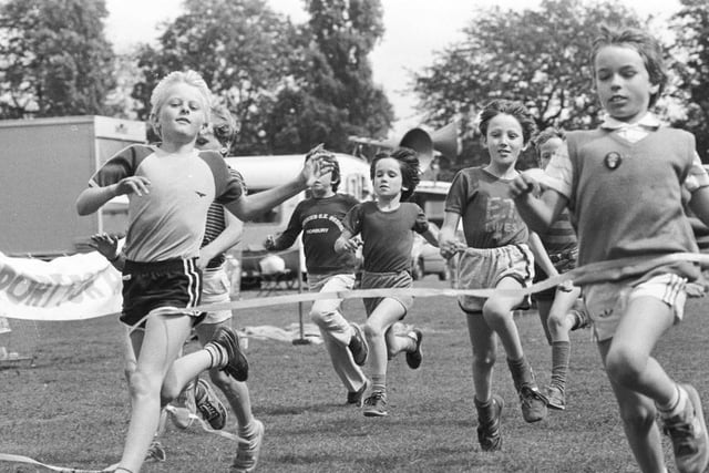 August 1985 - Clarence Park arena children's sports day.