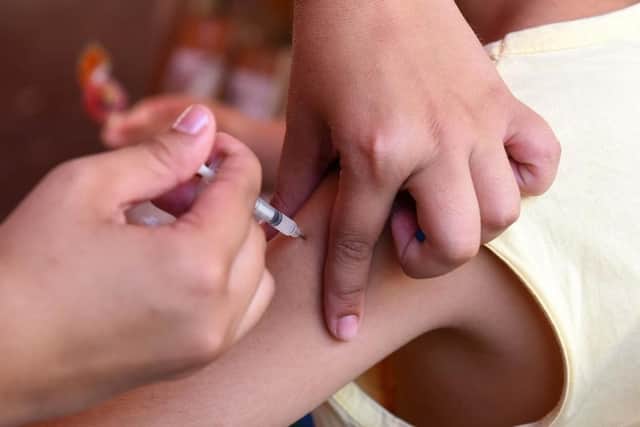 Wakefield's polio vaccination rate is lower than the World Health Organisation target of 95%, figures reveal.