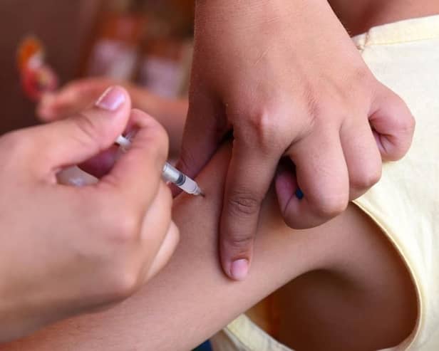 Wakefield's polio vaccination rate is lower than the World Health Organisation target of 95%, figures reveal.