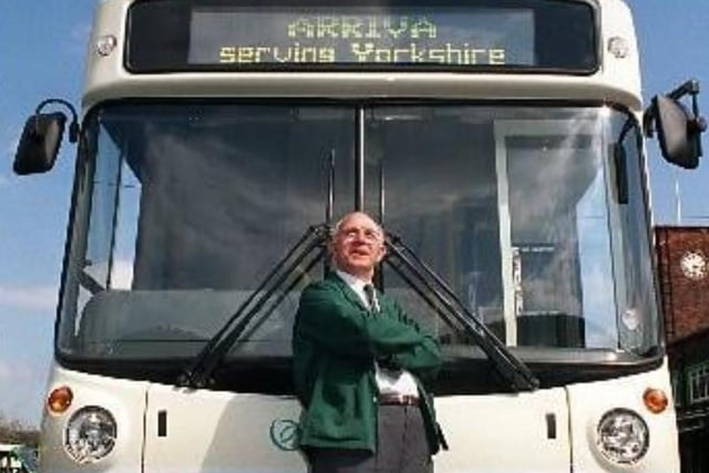 Eric Oldroyd from, Ossett, pictured on his last working day at Wakefield Bus Station. He retired after 35 years service driving the buses.