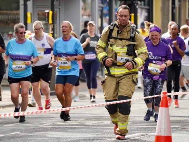 Several roads were closed to ensure runners were safe.