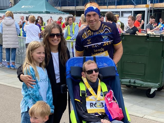 Kevin Sinfield OBE and Rob Burrow MBE were raising money for the Leeds Rhinos Foundation and Leeds Hospital Charities Rob Burrow MND Centre Appeal.