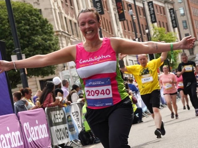Nearing the finish line was a cause for celebration.