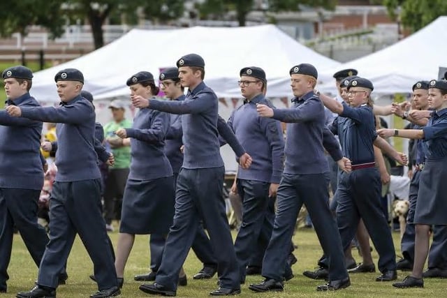 The celebrations included a Battle of Britain Memorial Flight Flypast from the Lancaster Bomber, and an exciting free fall parachute display by The Wings Parachute Display Team.