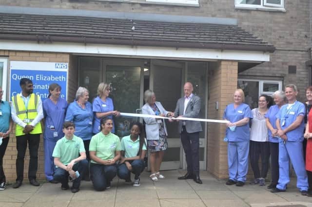 The Queen Elizabeth Covid-19 Vaccination Centre celebrated its official opening after moving from its former home at Navigation Walk.