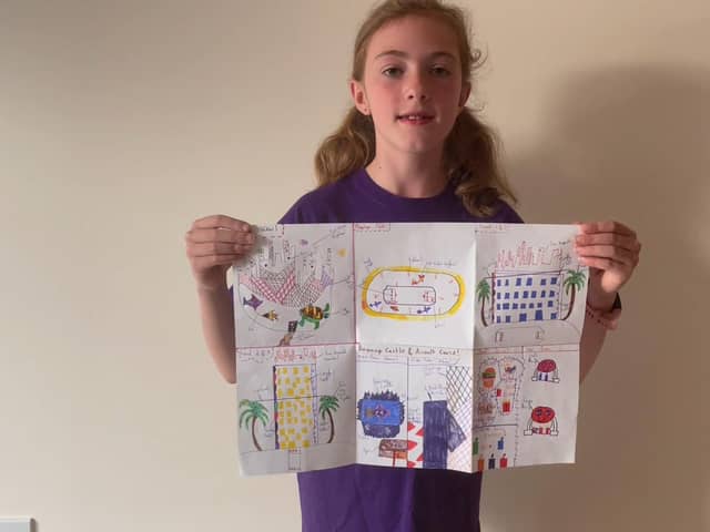 Rosie was among ten kids who got their designs brought to life.