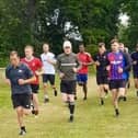 Manager/trainer Davy Jones leads the way in Wakefield Athletic's first pre-season training session ahead of the 2022-23 campaign.